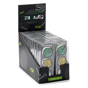 Set di 3 Gomme da Cancellare - Dinosauri - Dinosauria Set di 3 Gomme da Cancellare - Dinosauri - Dinosauria