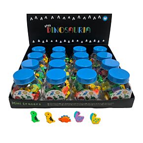 Confezione di Mini Gomme da Cancellare - Dinosauri - Dinosauria