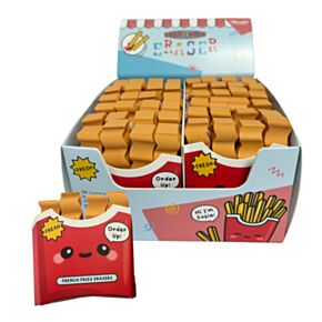 Set di 4 Gomme da Cancellare Sagomate - Patatine Fritte - Foodiemals