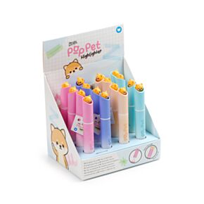 Evidenziatore con Topper Pop Pet - Shiba Inu - Animali Dolci ADORAMALS