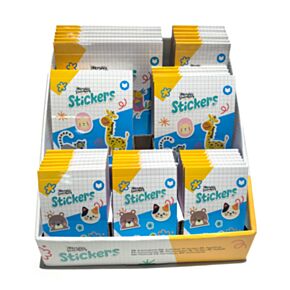 Espositore Adoramals preassortito con 42 album di adesivi assortiti