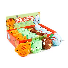 Palla Pazza Rimbalzante in Peluche - Dinosauri - Animali Dolci ADORAMALS 