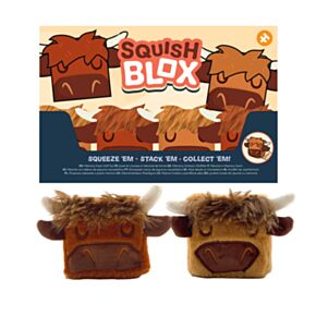 Peluche in Memory Foam - Bue Scozzese -  Squish Blox