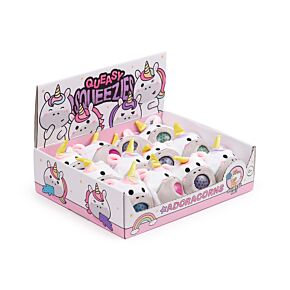 Antistress di Peluche - Unicorno - Animali Dolci ADORAMALS - Queasy Squeezies