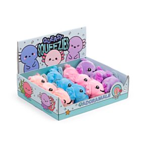 Antistress di Peluche - Axolotl (Salamandra) - Queasy Squeezies