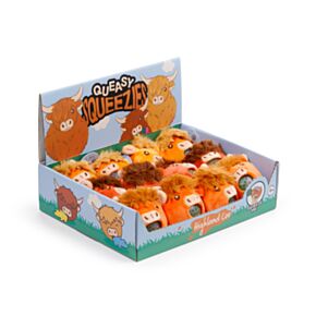 Antistress di Peluche - Bue Scozzese - Queasy Squeezies