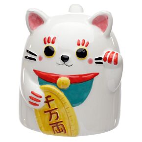 Tazza Sottosopra in Ceramica - Maneki Neko Gatto Portafortuna Tazza Sottosopra in Ceramica - Maneki Neko Gatto Portafortuna
