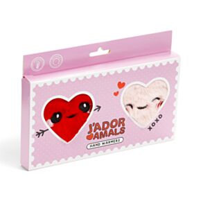 Set di 2 Scaldamani in Peluche a Forma di Cuore - J'Adoramals   