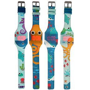 Orologio da Polso in Silicone - Animali Marini