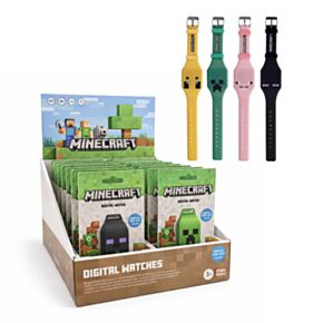 Orologio da Polso in Silicone - Volti - Minecraft (Display da 12)