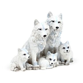 Famiglia di Lupi con Cuccioli