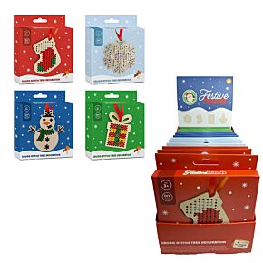 Decorazione Punto Croce - Fai da te - Amici del Natale Decorazione Punto Croce - Fai da te - Amici del Natale