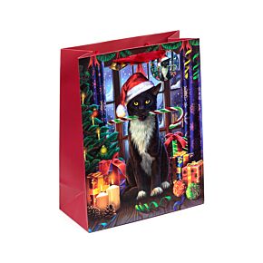 Busta Regalo - Lisa Parker Il Gatto Krampus Natalizio - L Busta Regalo - Lisa Parker Il Gatto Krampus Natalizio - L