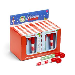 Set di 2 Burrocacao - Bastoncino di Zucchero Natalizio - Amici del Natale