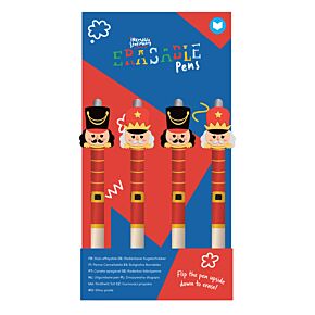 Penna Cancellabile con Copripenna - Schiaccianoci di Natale - Amici del Natale