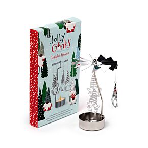 Portacandela Natalizio Girevole in Metallo - Gnomo - Gonk Portacandela Natalizio Girevole in Metallo - Gnomo - Gonk