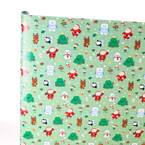 Carta da Regalo - Rotolo da 3 m - Banda Natalizia