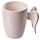 Tazza in Ceramica Bianca con Manico a Forma di Ali D'Angelo