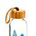 Borraccia in Vetro con Tappo in Bambù 500ml - Waves - Volkswagen T1