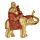 Buddha Dorato Seduto su Elefante