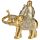 Buddha Dorato Seduto su Elefante