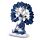Buddha Thailandese - Bianco e Blu - Albero della Vita
