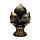Buddha Thailandese Seduto - Oro e Rosso - Fiore di Loto