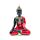 Buddha Thailandese - Rosso, Nero e Oro - Meditazione