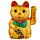 Maneki Neko Gatto che Saluta, Occhi Aperti 17cm