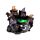 Gatti Neri con Cappello da Strega - Calderone Bollente con LED