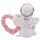 Cherubino con Cuore di Rose Rosa