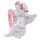 Cherubino con Cuore di Rose Rosa