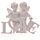 Coppia di Cherubini con scritta LOVE