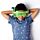 Cuscino da Viaggio con Maschera Relaxeazzz - Mostro Verde