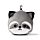 Cuscino da Viaggio con Maschera Relaxeazzz - Procione - Animali Dolci
