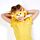 Cuscino da Viaggio con Maschera Relaxeazzz - Giraffa - Animali Dolci