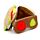 Cuscino da Viaggio con Maschera Relaxeazzz - Hamburger - Fast Food