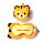 Cuscino da Viaggio con Maschera Relaxeazzz - Tigre