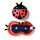 Cuscino da Viaggio con Maschera Relaxeazzz - Coccinella - Animali Dolci