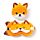Cuscino da Viaggio con Maschera Relaxeazzz - Finnick la Volpe - Animali Dolci