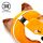 Cuscino da Viaggio con Maschera Relaxeazzz - Finnick la Volpe - Animali Dolci