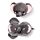 Cuscino da Viaggio con Maschera Relaxeazzz - Janu l'Elefante - Animali Dolci