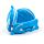 Cuscino da Viaggio con Maschera Relaxeazzz - Blu il Delfino - Animali Dolci