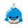 Cuscino da Viaggio con Maschera Relaxeazzz - Blu il Delfino - Animali Dolci