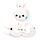 Cuscino da Viaggio con Maschera Relaxeazzz - Frances il Coniglio - Animali Dolci