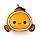 Cuscino da Viaggio con Maschera Relaxeazzz - Finley il Pesce Pagliaccio