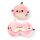 Cuscino da Viaggio con Maschera Relaxeazzz - Puff il Pesce Palla - Animali Dolci