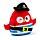 Cuscino di Peluche - Pirati - Jolly Rogers - Squidglys
