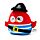 Cuscino di Peluche - Pirati - Jolly Rogers - Squidglys