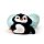 Cuscino da Viaggio con Peluche 2 in 1 - Nico il Pinguino - Swapseazzz